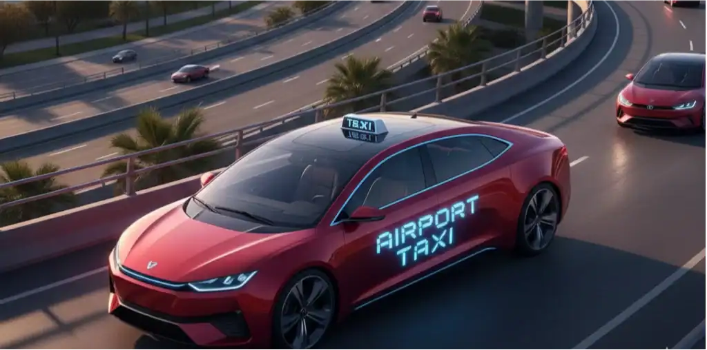 Affordable Manchester Airport taxi with fixed prices and modern electric vehicle. Reliable airport t.
