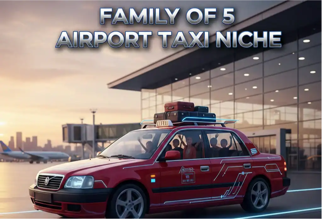 Family of 5 Airport Taxi Service Manchester