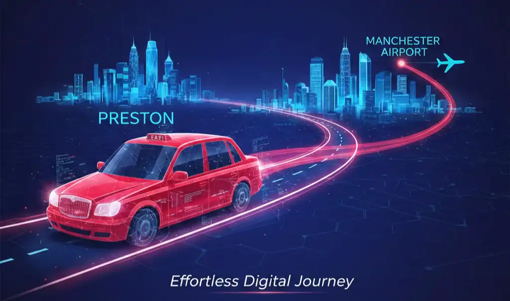 Preston to Manchester Airport Taxi – Fixed Price PR1 Transfer Service