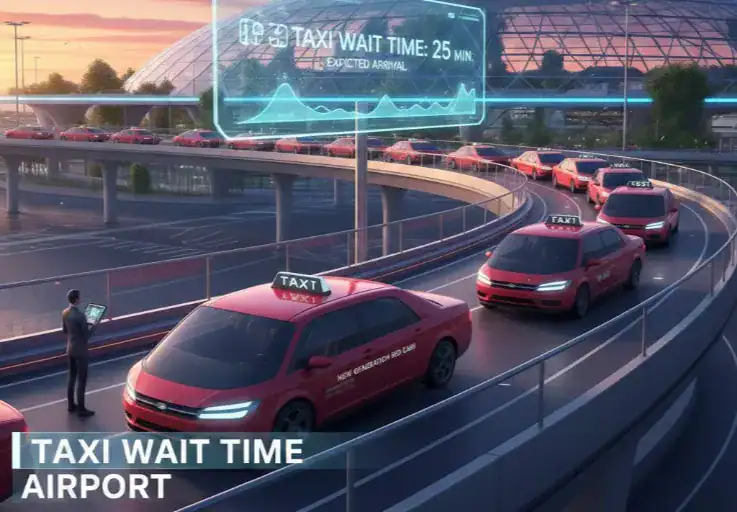 taxi wait time airport