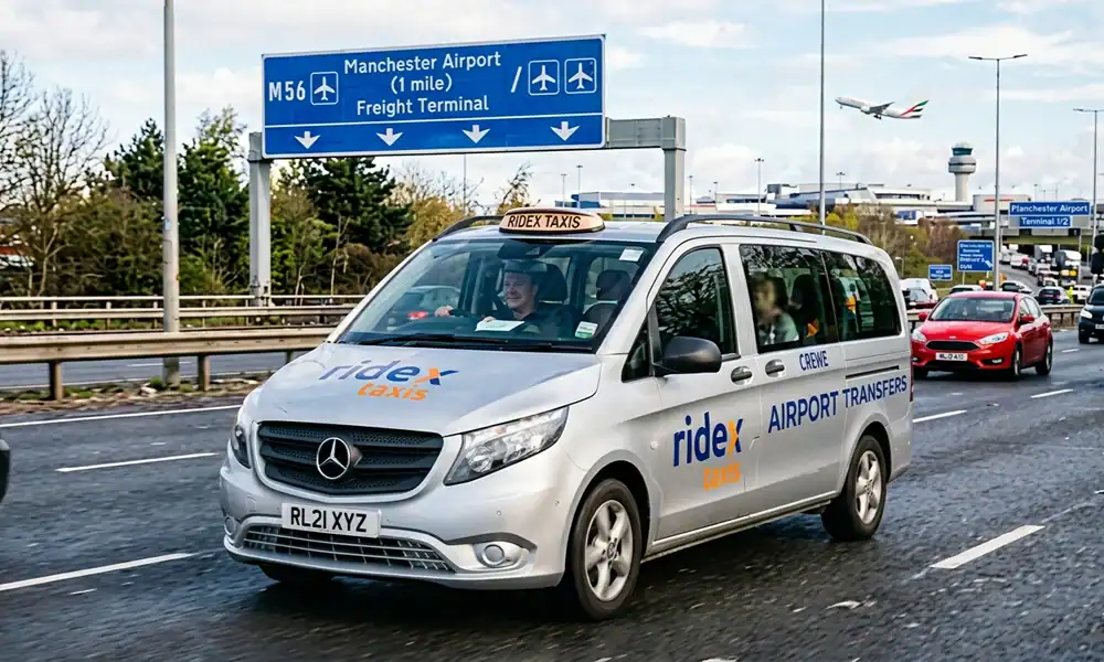 Crewe to Manchester Airport Taxi: Fixed Price, No Surprises