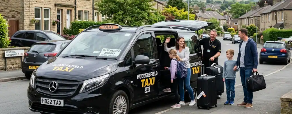 Huddersfield to Manchester Airport Taxi — Fixed Price, No Surprises