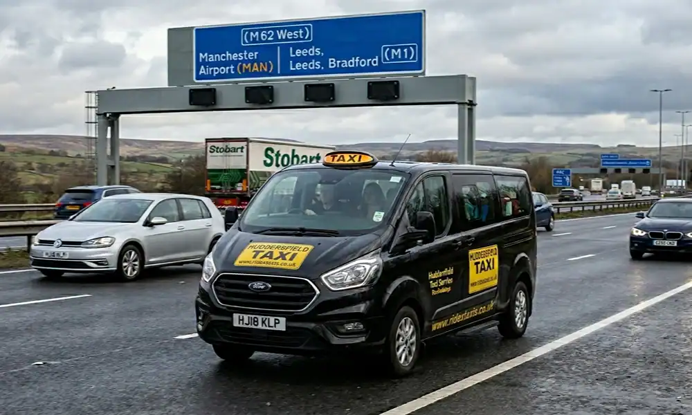 Huddersfield to Manchester Airport Taxi — Fixed Price, No Surprises