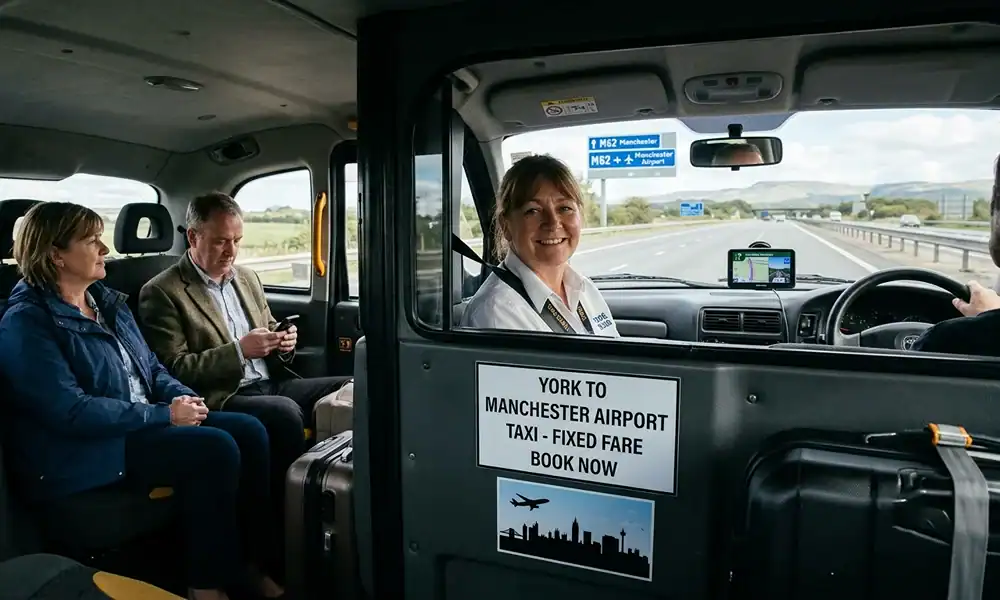 York to Manchester Airport Taxi, Fixed Price No Surprises