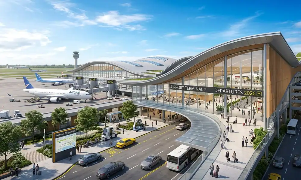 Airport Terminal 2 expansion 2026 whats changing