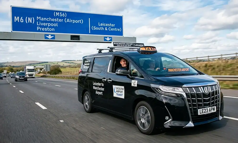 Leicester to Manchester Airport Taxi: Fixed Price, No Surge