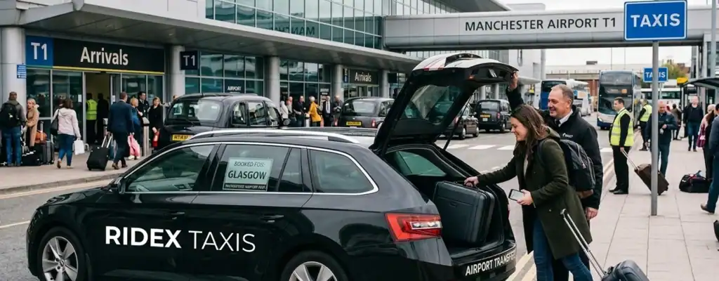 Manchester to Glasgow Airport Taxi: Fixed Price, 24/7