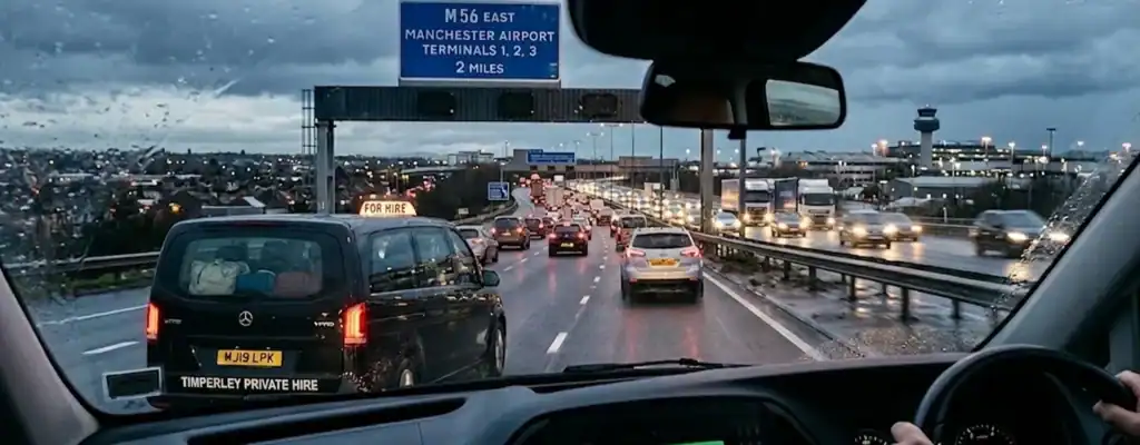 Timperley to Manchester Airport Taxi: Fixed Fares, Both Terminals