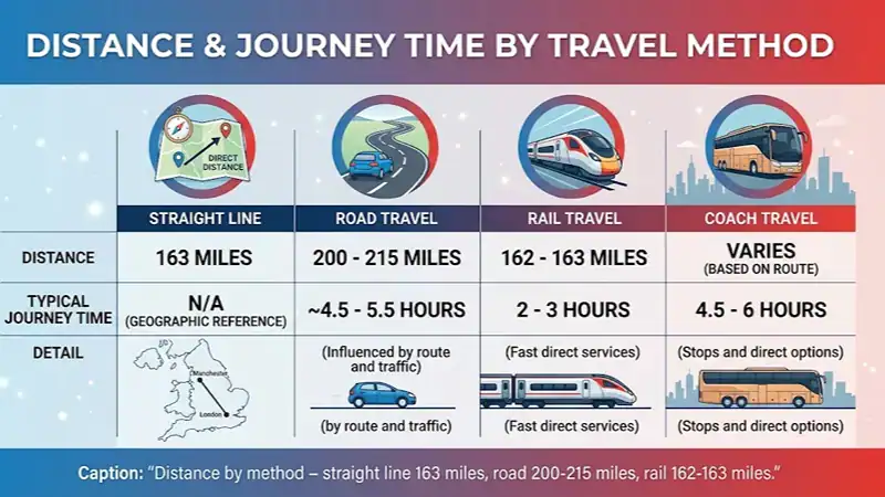 How Far Is London to Manchester