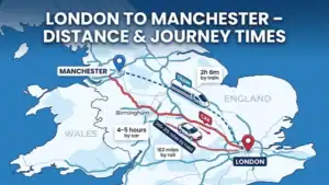 How Far Is London to Manchester? Distance and Journey Times