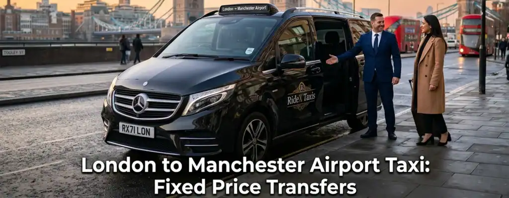 London to Manchester Airport Taxi: Fixed Price Transfers