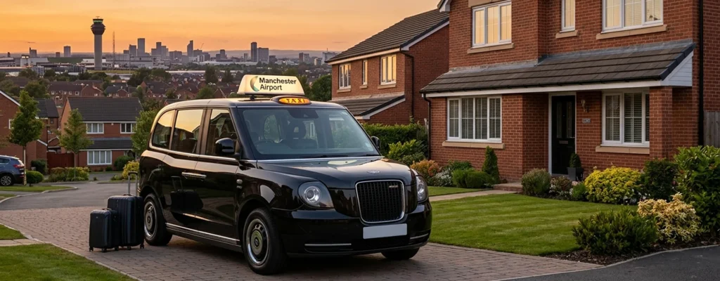 Urmston to Manchester Airport Taxi: Fixed Price, 24/7 Service