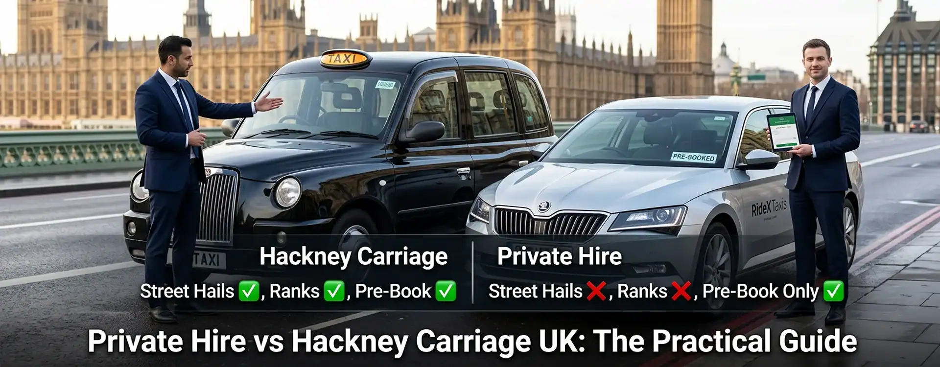 Private Hire vs Hackney Carriage: What’s the Difference in the UK?